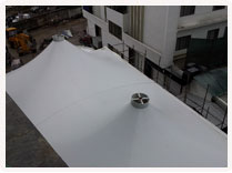 Tensile Fabric Roof at Tulip Star Hotel, Lucknow