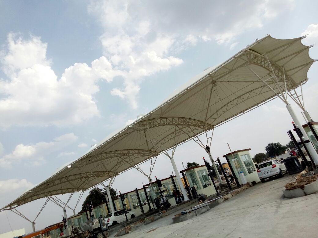 Tensile Canopy Toll Plaza - Tensile Structure Manufacturer near Udaipur Rajasthan