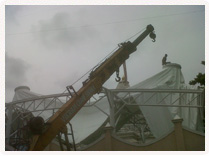 Tensile PVC Coated Fabric Canopy